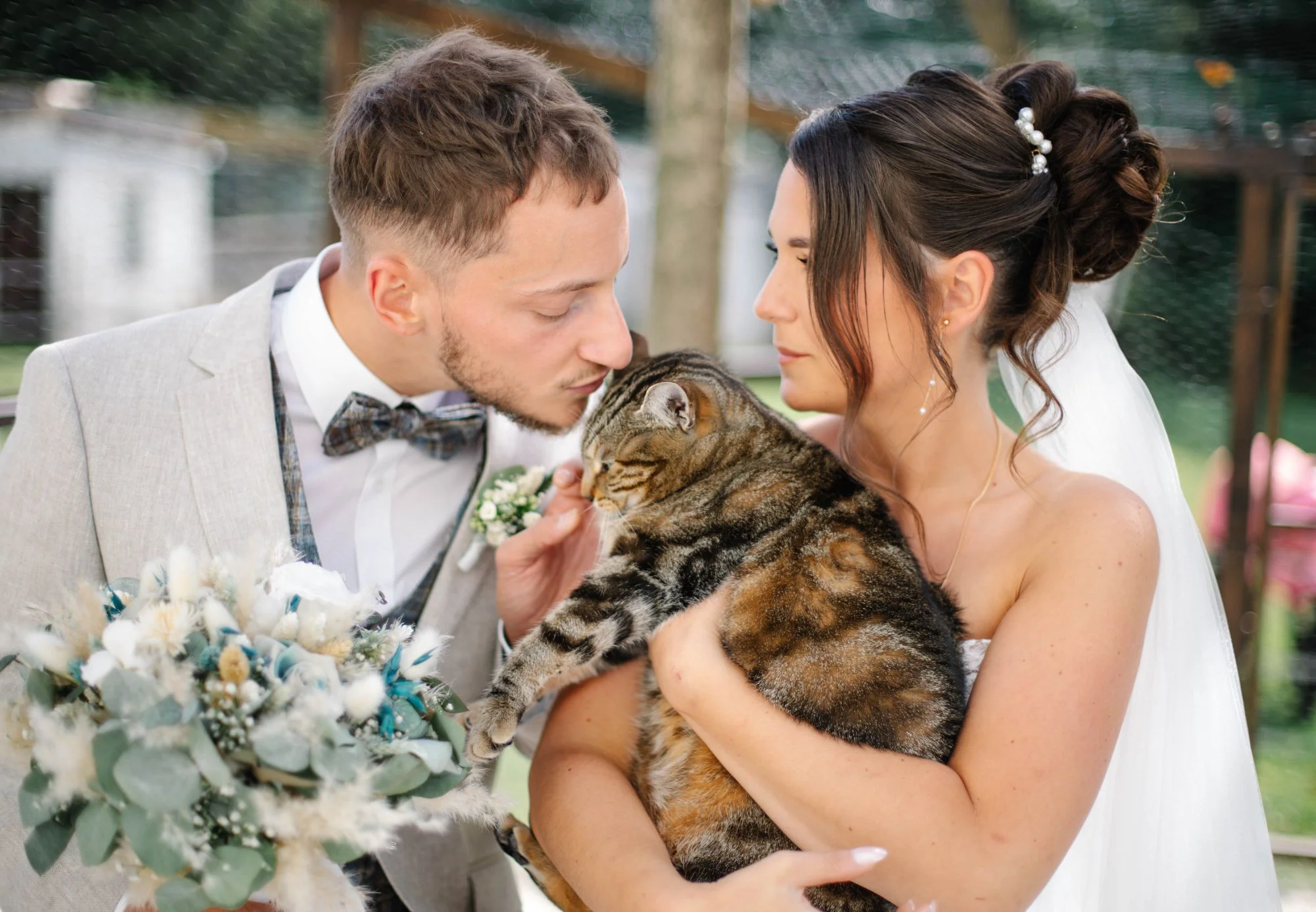 Les mariés et le chat